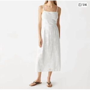 NEW without tags MICHAEL STARS allora eyelet midi dress in white